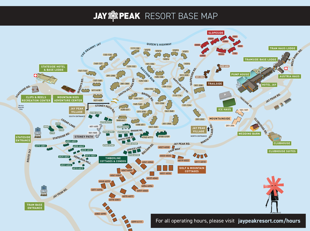 Map of Jay Peak Resort